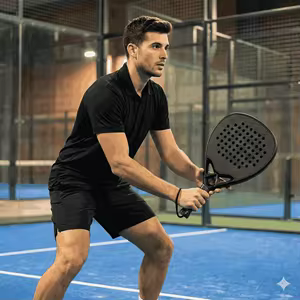 Spelers tijdens een padelwedstrijd